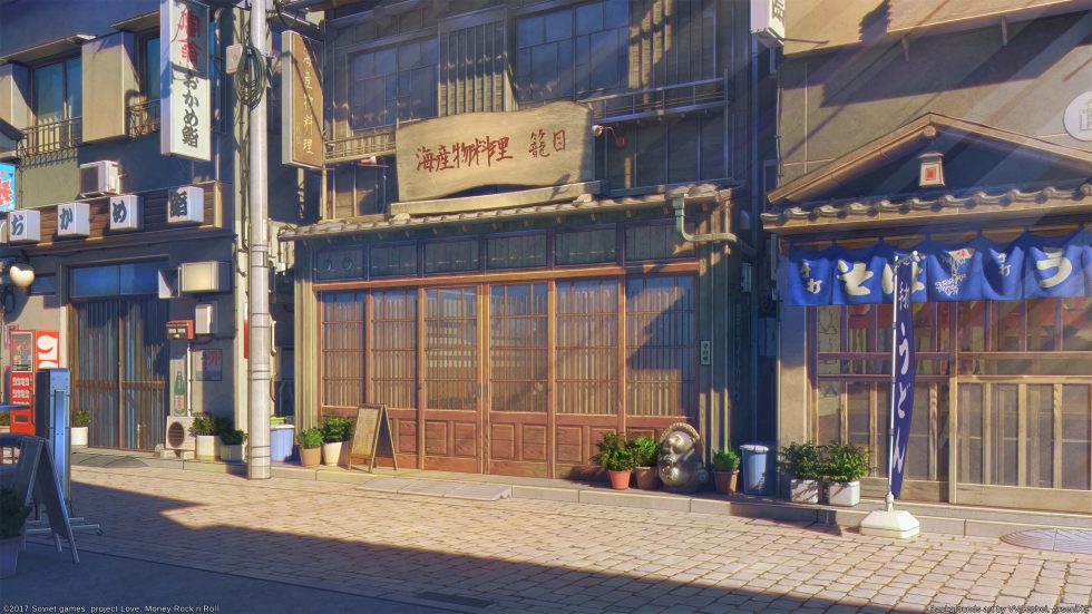 日本街景中的传统店铺4K动漫二次元壁纸 免费下载-紫媛壁纸网