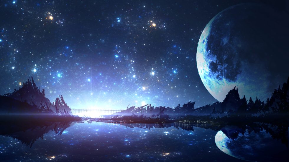 星空下的异星月夜4K动漫壁纸 免费下载-紫媛壁纸网